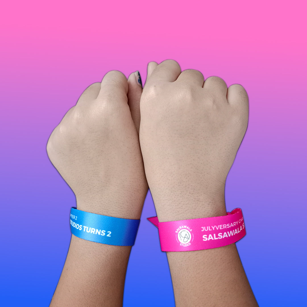 Satin Cloth wristbands - wristbandwala.com