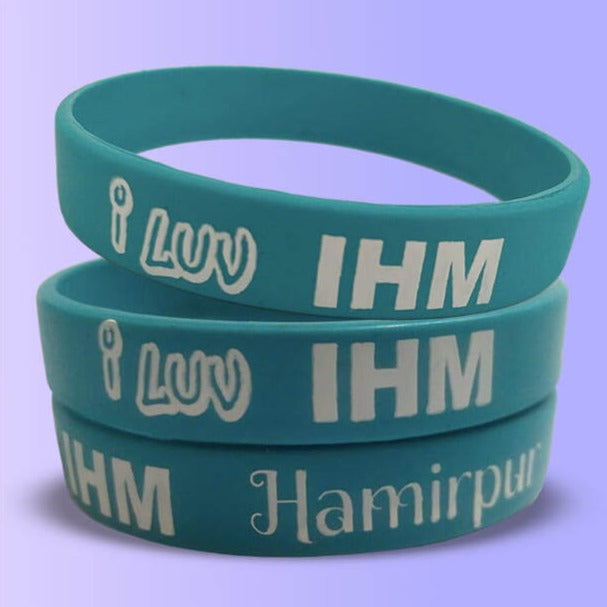 12mm Size - Teal Solid Colour - Custom Printed Silicone Wristbands