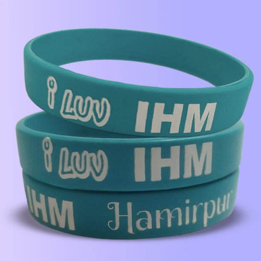 12mm Size - Teal Solid Colour - Custom Printed Silicone Wristbands