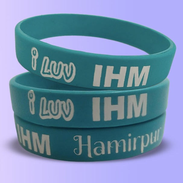 12mm Size - Teal Solid Colour - Custom Printed Silicone Wristbands